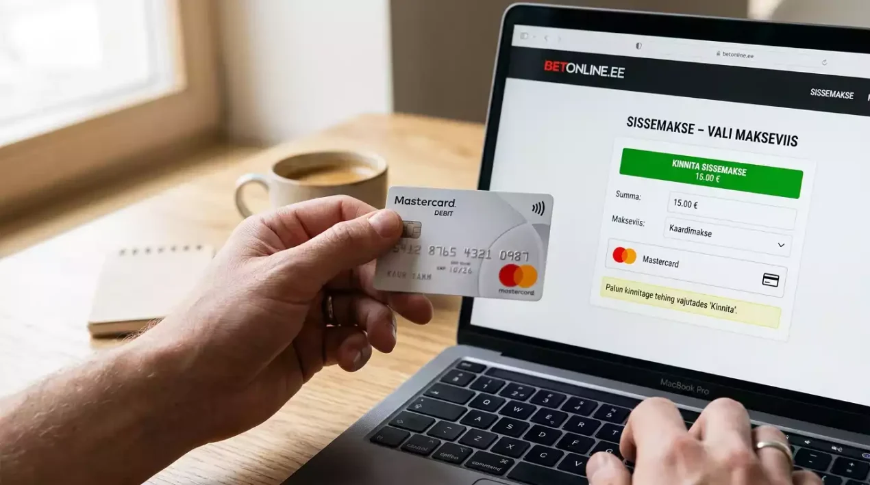 Mastercard sissemakse kihlveokontoris: samm-sammuline juhend
