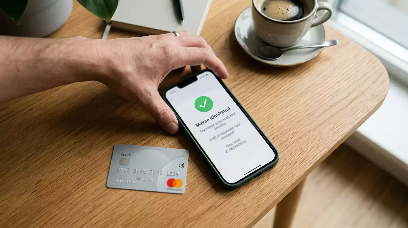Mastercard sissemakse kihlveokontoris samm-sammult